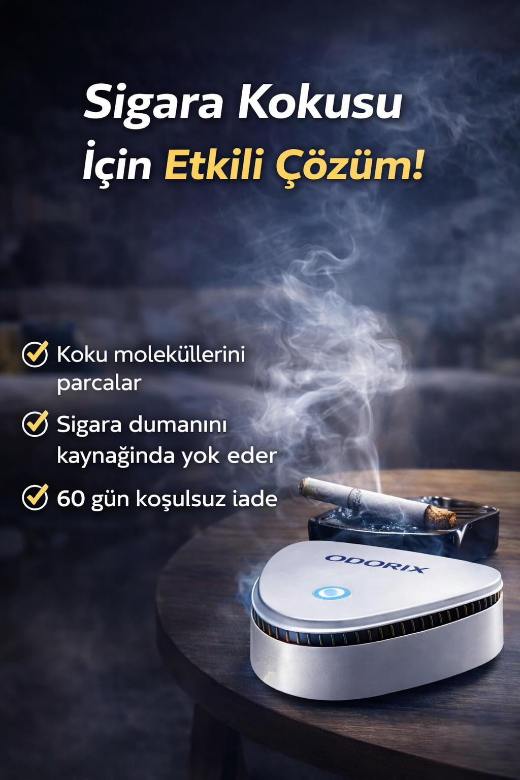 "Evdeki Sigara, Yemek Ve Evcil Hayvan Kokularını Dakikalar İçinde Yok Eden Akıllı Ozon Teknolojisi"